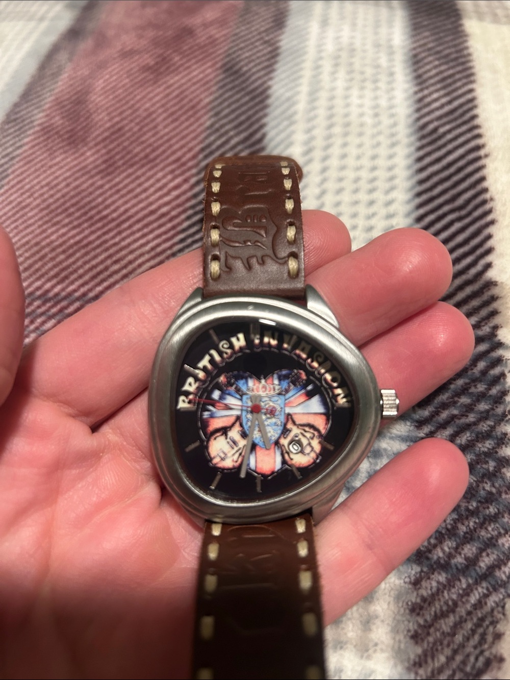Lucky Brand Brown Leather Strap Watch with Multicolor Dial - Picture 2 of 3